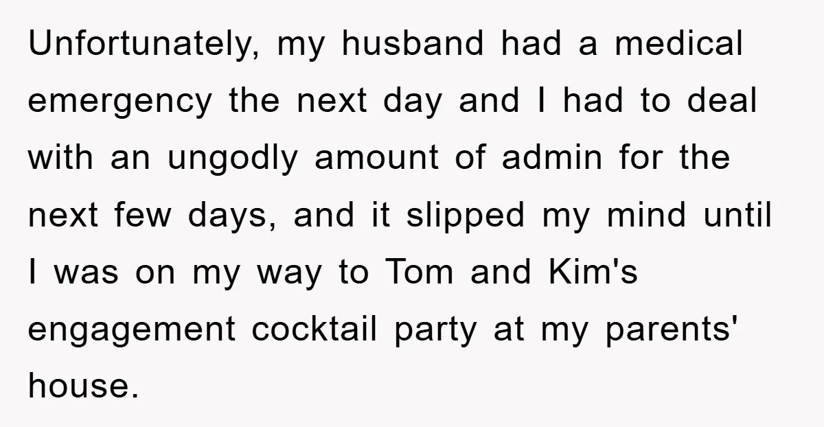 Unfortunately, my husband had a medical emergency the next day and I had to deal with an ungodly amount of admin for the next few days, and it slipped my...