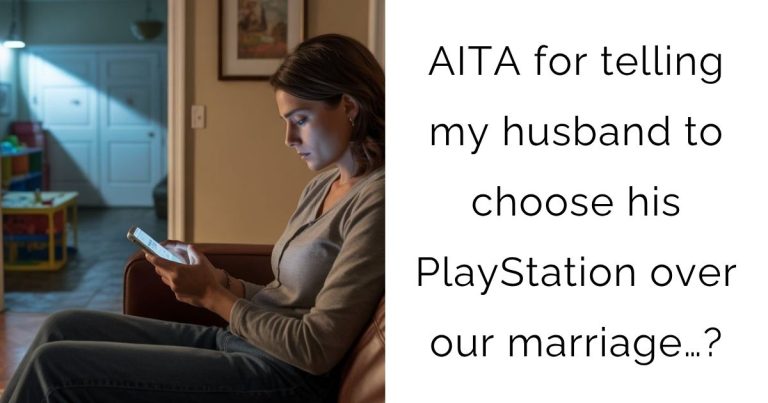 AITA for telling my husband to choose his PlayStation over our marriage…?