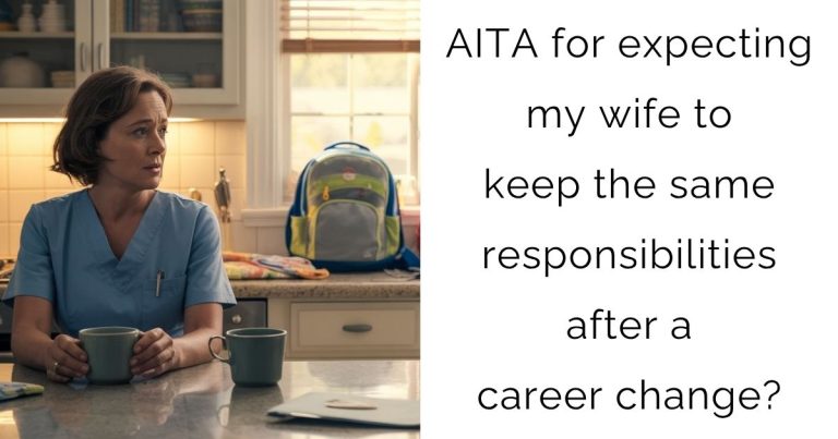 AITA for expecting my wife to keep the same responsibilities after a career change?