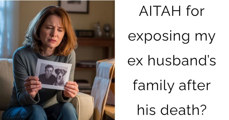 AITAH for exposing my ex husband’s family after his death?