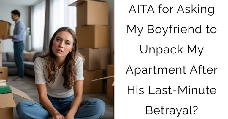 AITA for Asking My Boyfriend to Unpack My Apartment After His Last-Minute Betrayal?