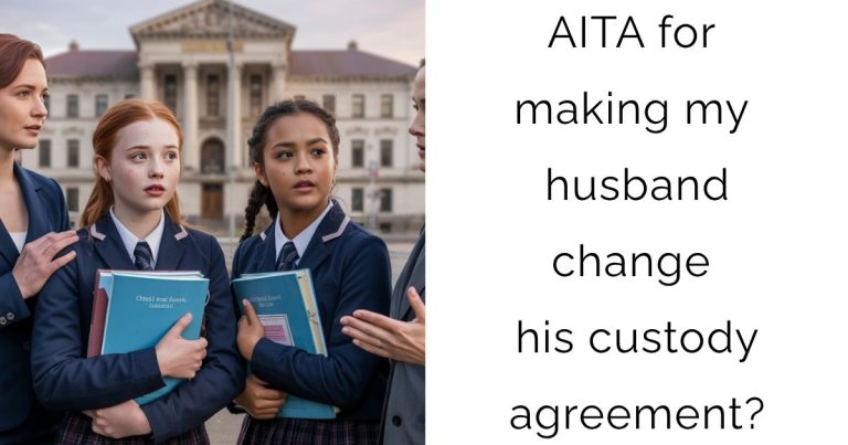 AITA for making my husband change his custody agreement?
