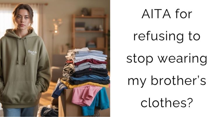 AITA for refusing to stop wearing my brother’s clothes?
