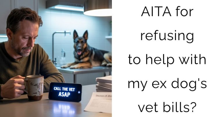 AITA for refusing to help with my ex dog’s vet bills?