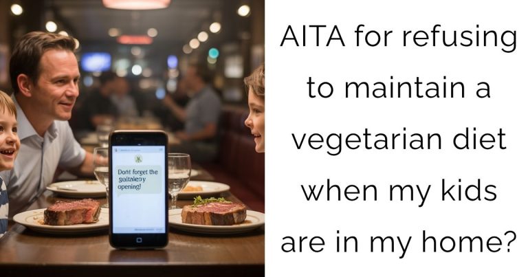 AITA for refusing to maintain a vegetarian diet when my kids are in my home?