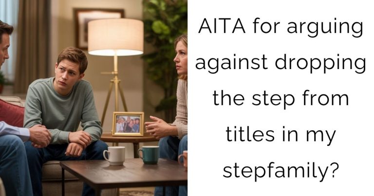 AITA for arguing against dropping the step from titles in my stepfamily?