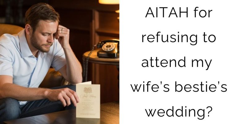 AITAH for refusing to attend my wife’s bestie’s wedding?