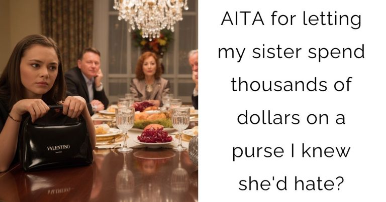 AITA for letting my sister spend thousands of dollars on a purse I knew she’d hate?