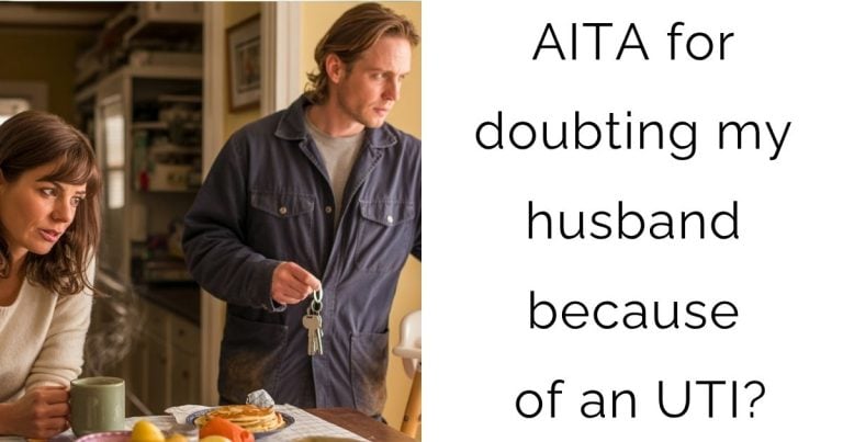 AITA for doubting my husband because of an UTI?