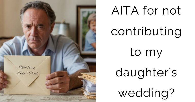 AITA for not contributing to my daughter’s wedding?