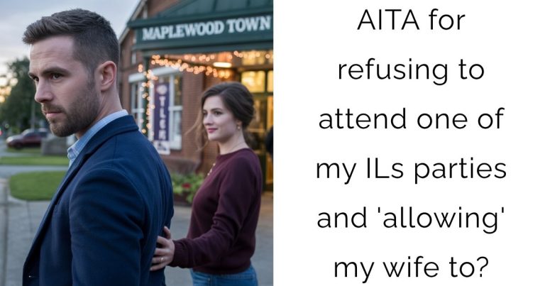 AITA for refusing to attend one of my ILs parties and ‘allowing’ my wife to?