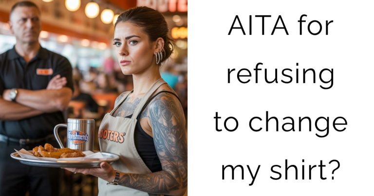 AITA for refusing to change my shirt?