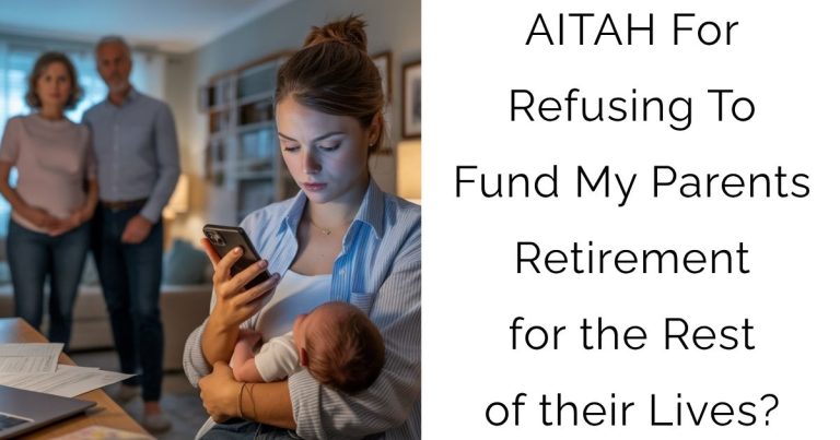AITAH For Refusing To Fund My Parents Retirement for the Rest of their Lives?