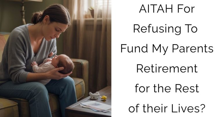 AITAH For Refusing To Fund My Parents Retirement for the Rest of their Lives?