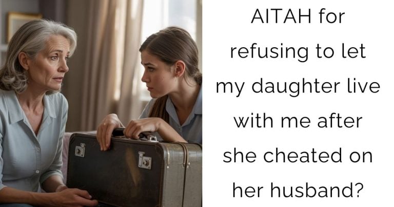 AITAH for refusing to let my daughter live with me after she cheated on her husband?