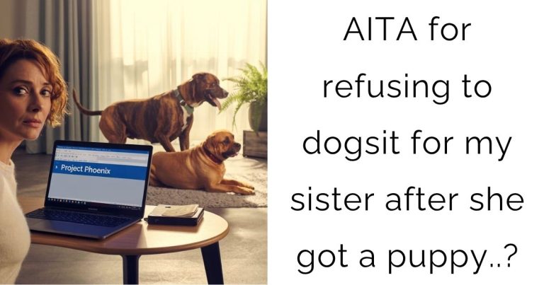 AITA for refusing to dogsit for my sister after she got a puppy..?