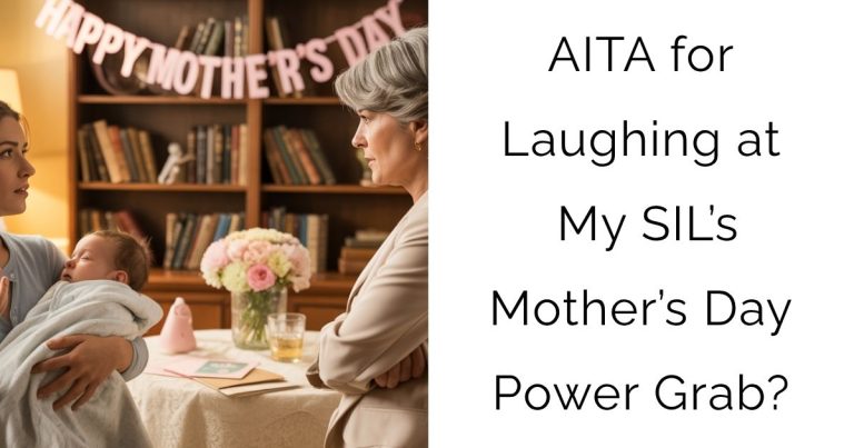 AITA for Laughing at  My SIL’s Mother’s Day Power Grab?
