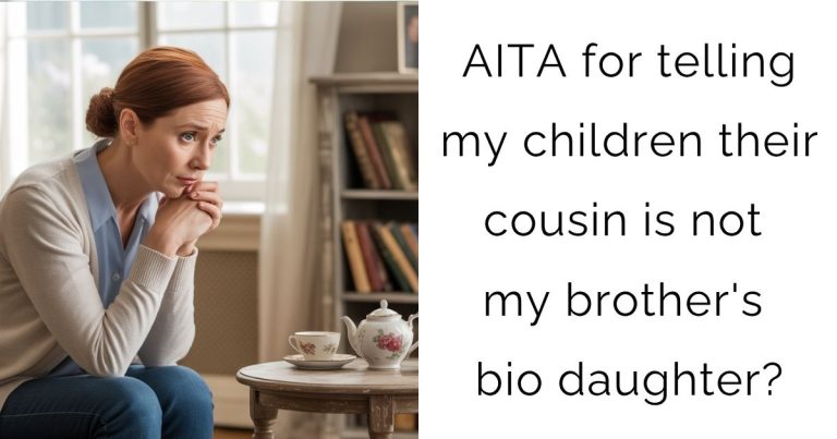 AITA for telling my children their cousin is not my brother’s bio daughter?