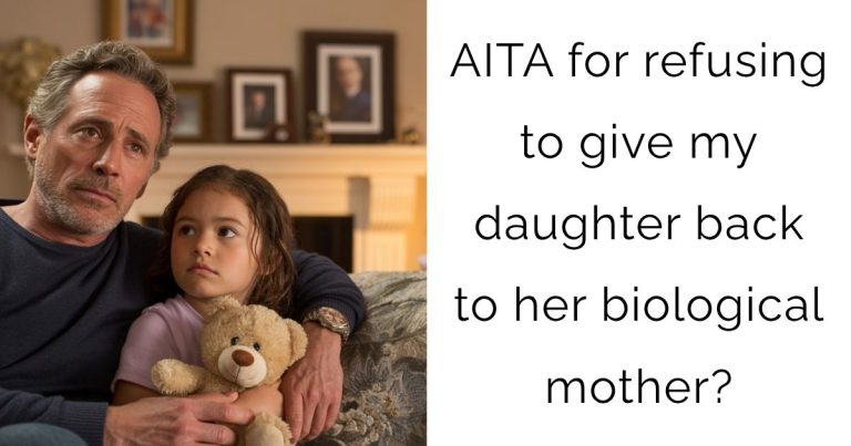 AITA for refusing to give my daughter back to her biological mother?