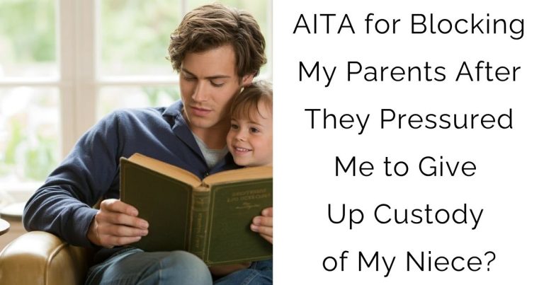 AITA for Blocking My Parents After They Pressured Me to Give Up Custody of My Niece?