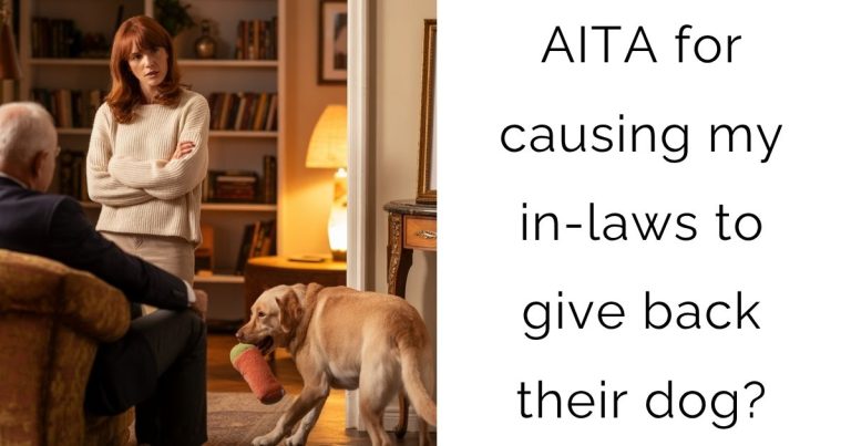 AITA for causing my in-laws to give back their dog?
