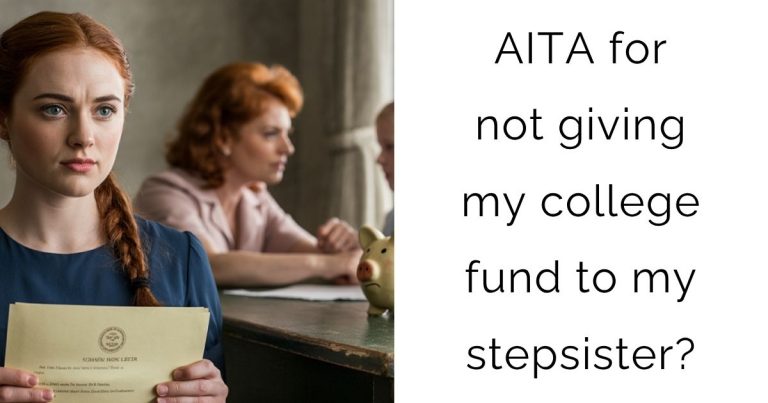 AITA for not giving my college fund to my stepsister?