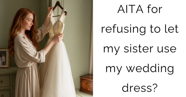 AITA for refusing to let my sister use my wedding dress?
