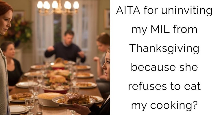 AITA for uninviting my MIL from Thanksgiving because she refuses to eat my cooking?