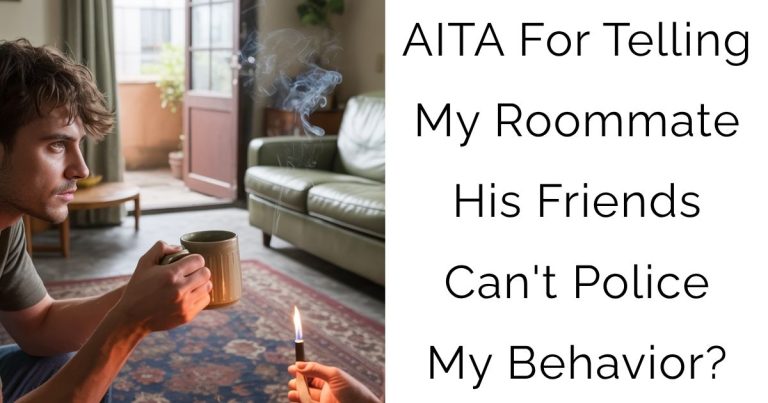 AITA For Telling My Roommate His Friends Can’t Police My Behavior?