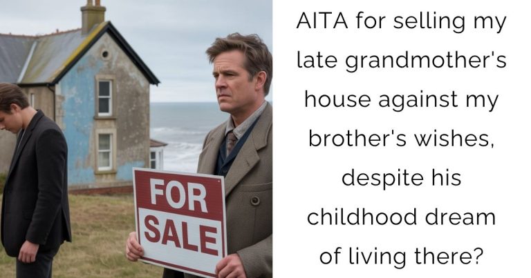 AITA for selling my late grandmother’s house against my brother’s wishes, despite his childhood dream of living there?