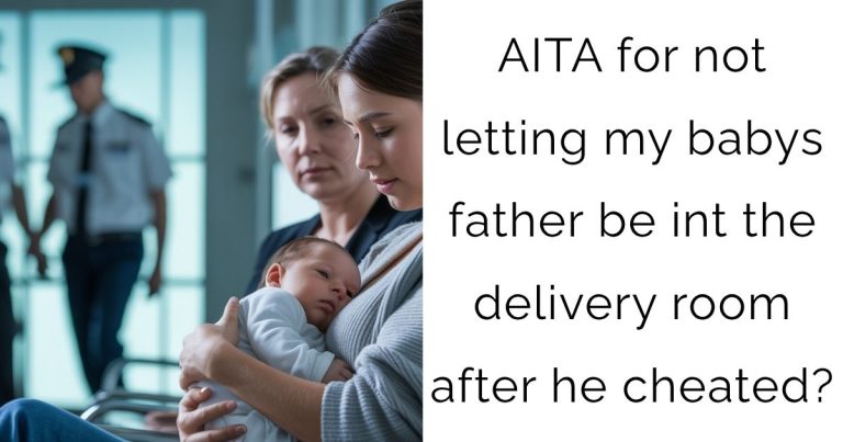 AITA for not letting my babys father be int the delivery room after he cheated?