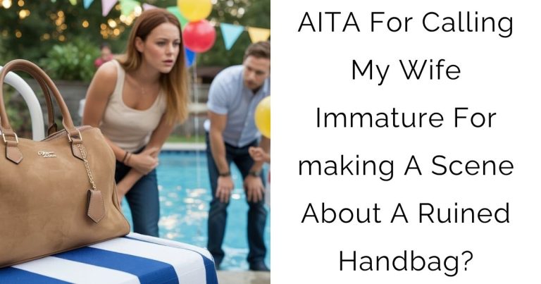 AITA For Calling My Wife Immature For making A Scene About A Ruined Handbag?