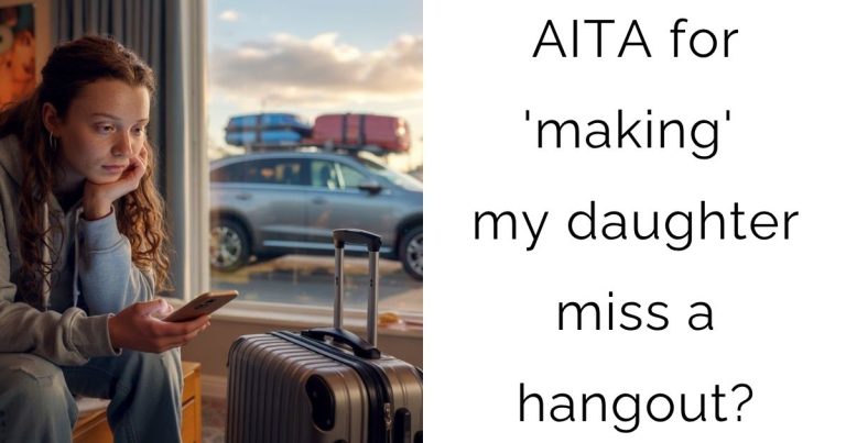 AITA for ‘making’ my daughter miss a hangout?