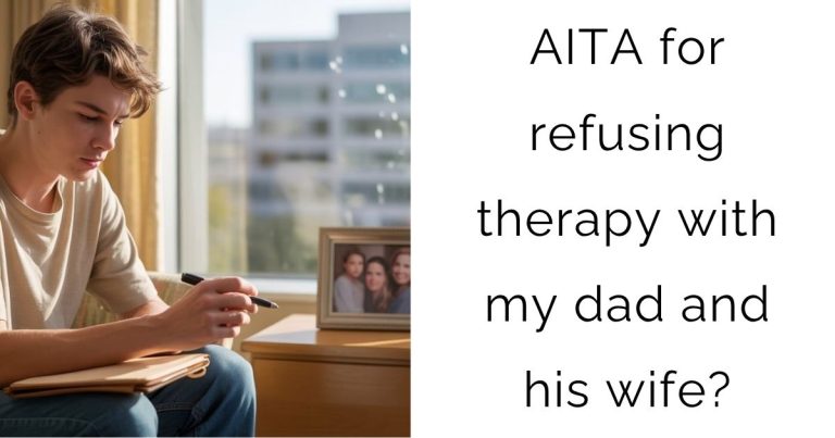 AITA for refusing therapy with my dad and his wife?