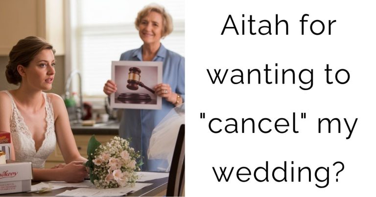 Aitah for wanting to “cancel” my wedding?