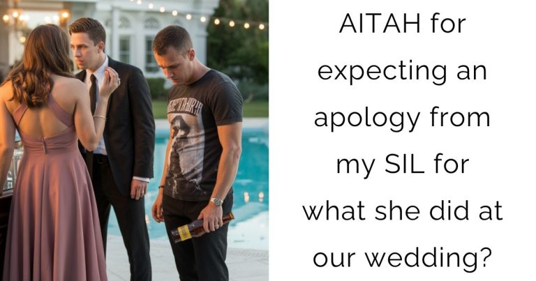 AITAH for expecting an apology from my SIL for what she did at our wedding?
