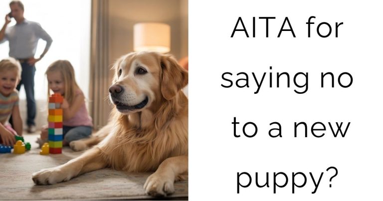 AITA for saying no to a new puppy?
