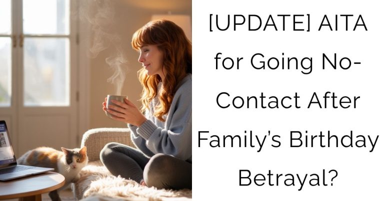 [UPDATE] AITA for Going No-Contact After Family’s Birthday Betrayal?