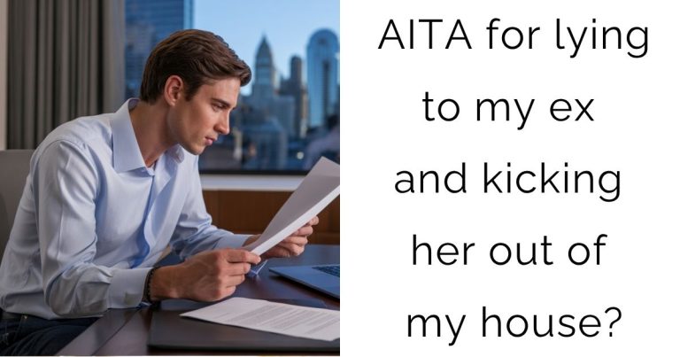 AITA for lying to my ex and kicking her out of my house?