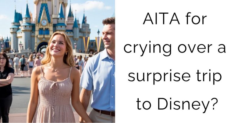 AITA for crying over a surprise trip to Disney?