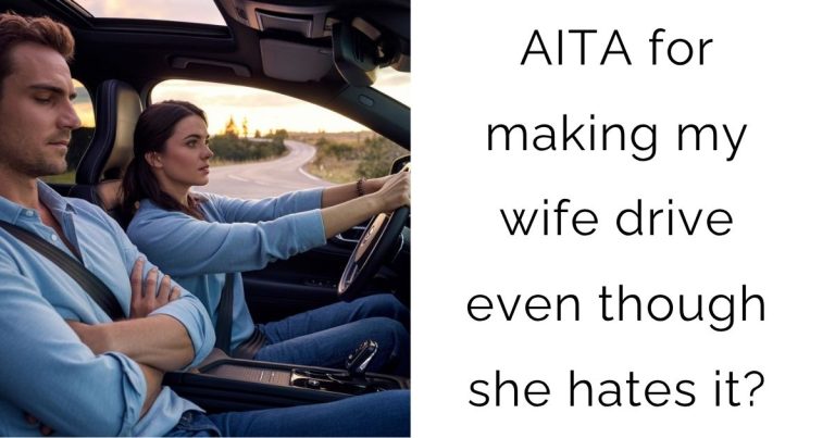 AITA for making my wife drive even though she hates it?