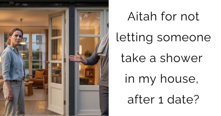 Aitah for not letting someone take a shower in my house, after 1 date?