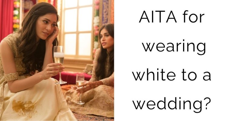 AITA for wearing white to a wedding?