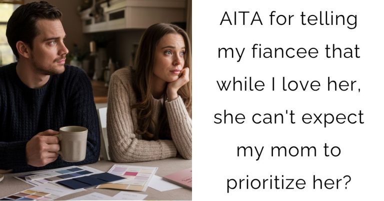 AITA for telling my fiancee that while I love her, she can’t expect my mom to prioritize her?