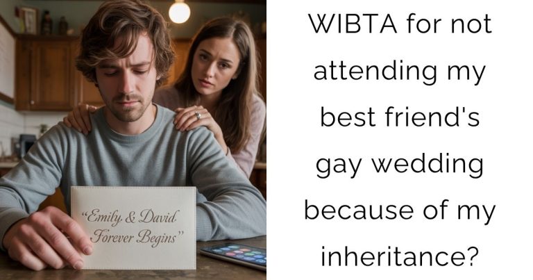 WIBTA for not attending my best friend’s gay wedding because of my inheritance?