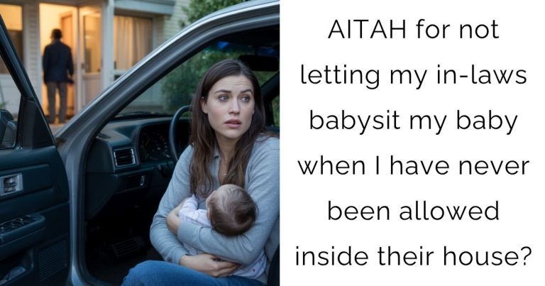 AITAH for not letting my in-laws babysit my baby when I have never been allowed inside their house?