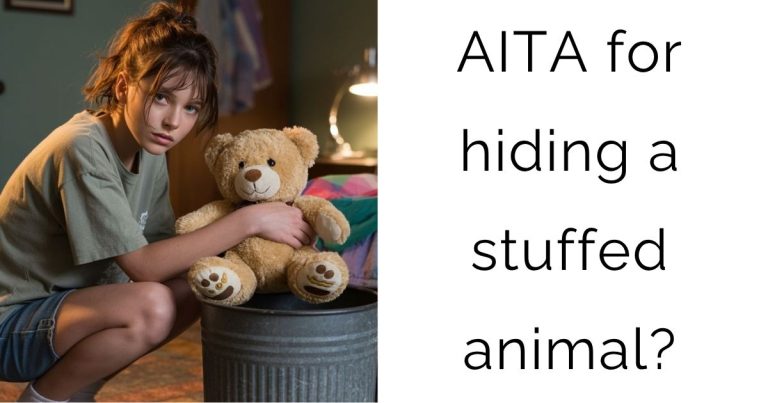 AITA for hiding a stuffed animal?