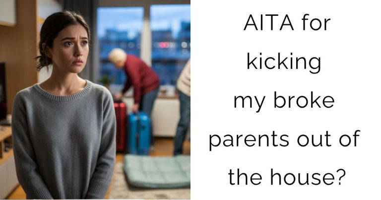 AITA for kicking my broke parents out of the house?