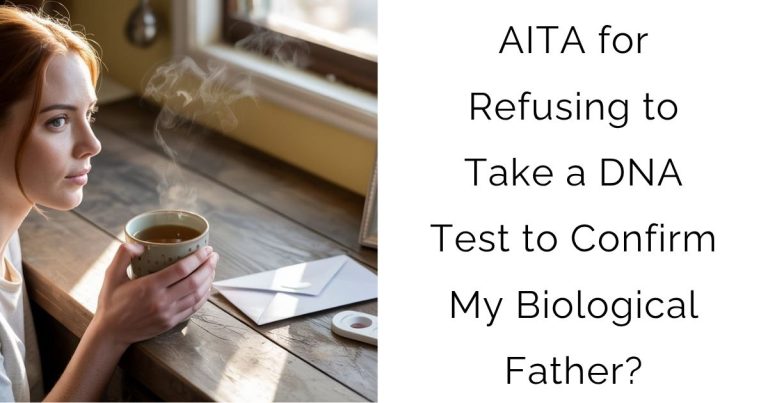 AITA for Refusing to Take a DNA Test to Confirm My Biological Father?