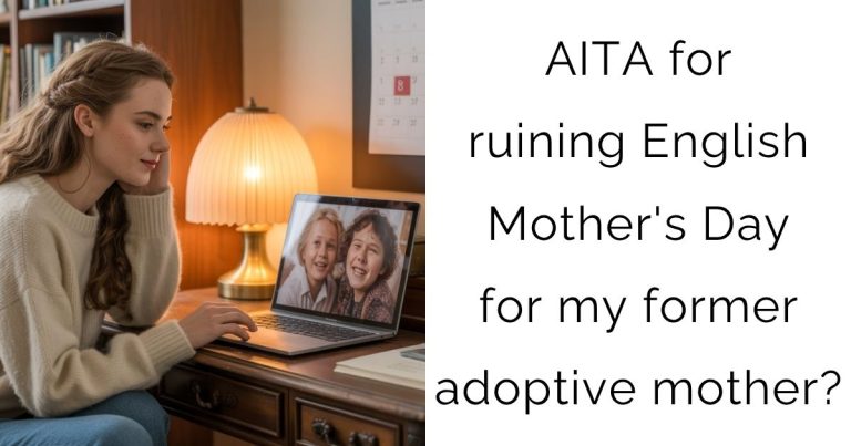 AITA for ruining English Mother’s Day for my former adoptive mother?
